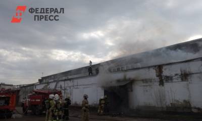 На окраине Перми произошел масштабный пожар