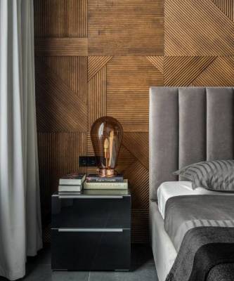 Деревянные панели в спальне: 30+ примеров