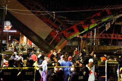Очевидцы рассказали подробности обрушения метромоста в Мехико