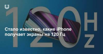 Стало известно, какие iPhone получает экраны на 120 Гц - news.tut.by
