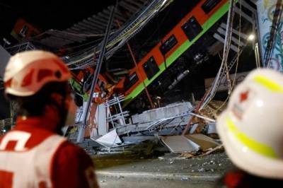 Число погибших при обрушении метромоста в Мехико выросло до 20