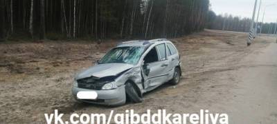 Пожилой водитель без прав устроил в Карелии аварию с пострадавшими