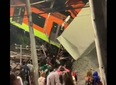 После обрушения метромоста в Мехико с десятками погибших проверят всю линию метро