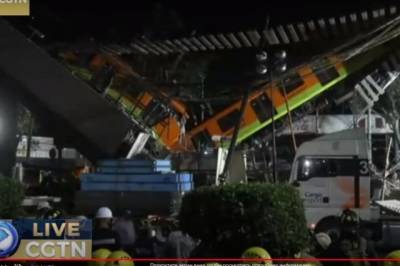 В Мехико завершилась спасательная операция на месте обрушения метромоста
