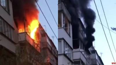 В Житомире дотла сгорела квартира: во время пожара погиб 81-летний мужчина – фото, видео