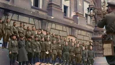 Первый парад Победы 1945 года показали в цвете – видео