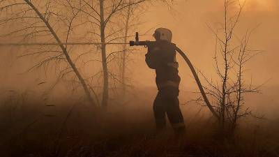 Пожар вспыхнул в национальном парке в Саратовской области
