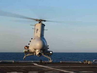Беспилотный вертолёт "Scout" протаранил военный корабль США
