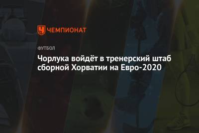 Чорлука войдёт в тренерский штаб сборной Хорватии на Евро-2020