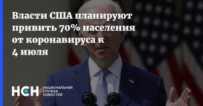 Власти США планируют привить 70% населения от коронавируса к 4 июля