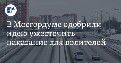 В Мосгордуме одобрили идею ужесточить наказание для водителей