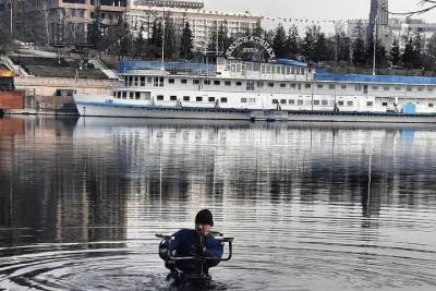 Жители Красноярска 6 мая могут увидеть пробный запуск речного фонтана у острова Посадный