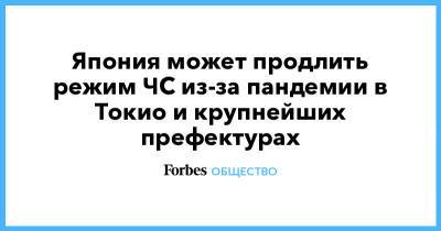 Япония может продлить режим ЧС из-за пандемии в Токио и крупнейших префектурах