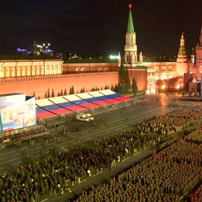 Вторая ночная репетиция парада Победы прошла на Красной площади