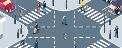 В Москве изменят разметку диагональных пешеходных переходов