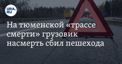 На тюменской «трассе смерти» грузовик насмерть сбил пешехода