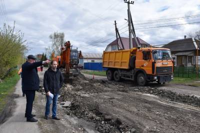 В Сасове начался капитальный ремонт дороги на улице Ветеранов Октября