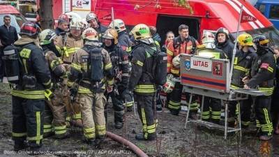 Два человека задержаны после пожара в московском отеле