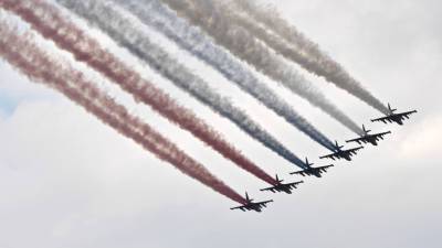 В Москве прошла репетиция воздушной части парада Победы