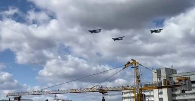 В Москве состоялась репетиция воздушного Парада Победы над Красной площадью