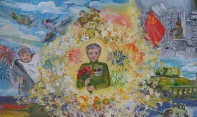 В Чехове проходит выставка «День Победы глазами ребенка»
