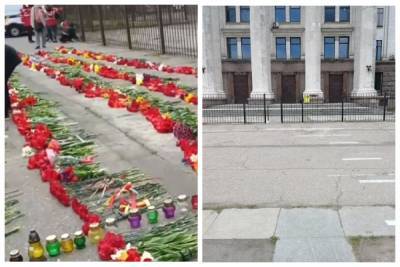 Цветы не долго лежали: как выглядит Куликово поле возле Дома профсоюзов 5 мая, кадры