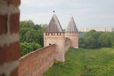 Место обвала на крепостной стене в Смоленске укрепят