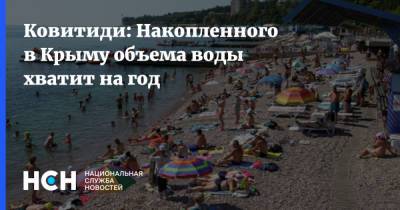 Ковитиди: Накопленного в Крыму объема воды хватит на год