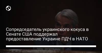 Сопредседатель украинского кокуса в Сенате США поддержал предоставление Украине ПДЧ в НАТО