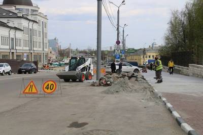 Дмитрий Миляев проинспектировал работы на улицах Октябрьской и Металлургов в Туле