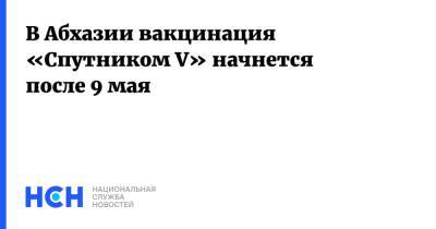 В Абхазии вакцинация «Спутником V» начнется после 9 мая