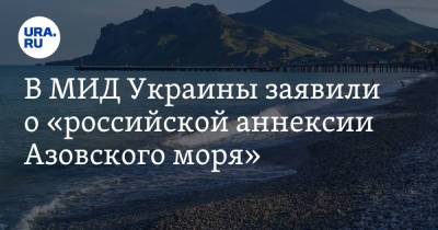В МИД Украины заявили о «российской аннексии Азовского моря»