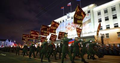 В Калининграде прошла вторая ночная репетиция парада Победы