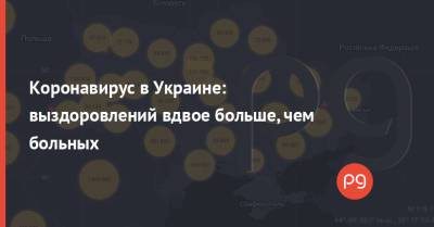 Коронавирус в Украине: выздоровлений вдвое больше, чем больных
