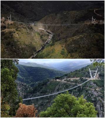 В Португалии готовится к открытию самый длинный подвесной мост в мире