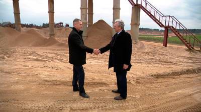 Темпы взаимной выгоды: поставки песка на строительство комплекса Minsk World возрастут на треть
