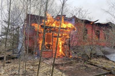 На территории известного завода в Тверской области дети игрались с огнем и устроили пожар