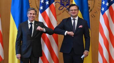 Блинкен встретился с министром иностранных дел Украины