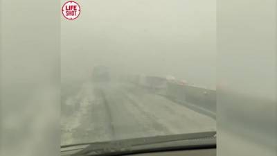 В Курганской области трассу накрыло смогом из-за пожаров - piter.tv - Курганская обл. - район Целинный - Катайск