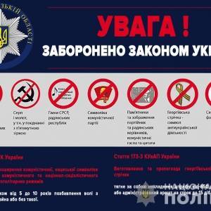 Использование запрещенной символики: в запорожской полиции напомнили о штрафах