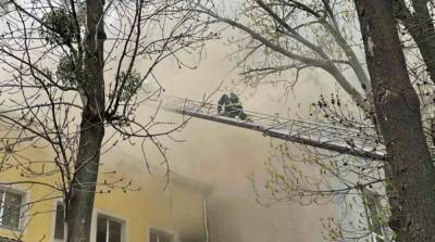 В Виннице горит офисный центр – фото, видео