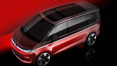 Volkswagen опубликовала изображения нового минивэна Multivan