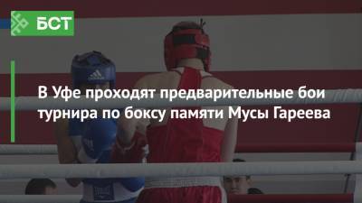 В Уфе проходят предварительные бои турнира по боксу памяти Мусы Гареева