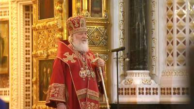 Новости на "России 24". Патриарх Кирилл отслужил литургию в храме Христа Спасителя