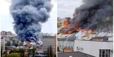 В Виннице произошел масштабный пожар в офисном здании, один человек погиб — видео
