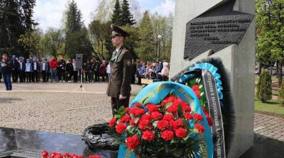 Курсанты университета МЧС из Казахстана почтили память земляков, павших в боях за Беларусь