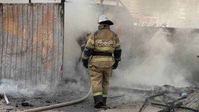 Сильный пожар уничтожил 25 строений в Омской области