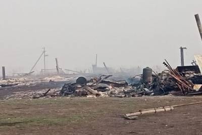 В Омской области лесной пожар уничтожил половину деревни