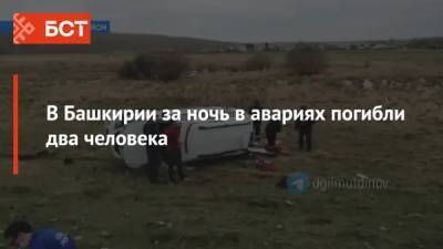 В Башкирии за ночь в авариях погибли два человека