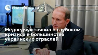 Медведчук заявил о глубоком кризисе в большинстве украинских отраслей